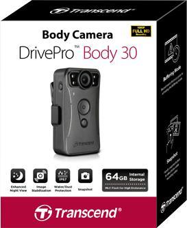 Actual product image Transcend Bodycam DrivePro 30 (Bluetooth, Wi-Fi, Full HD)