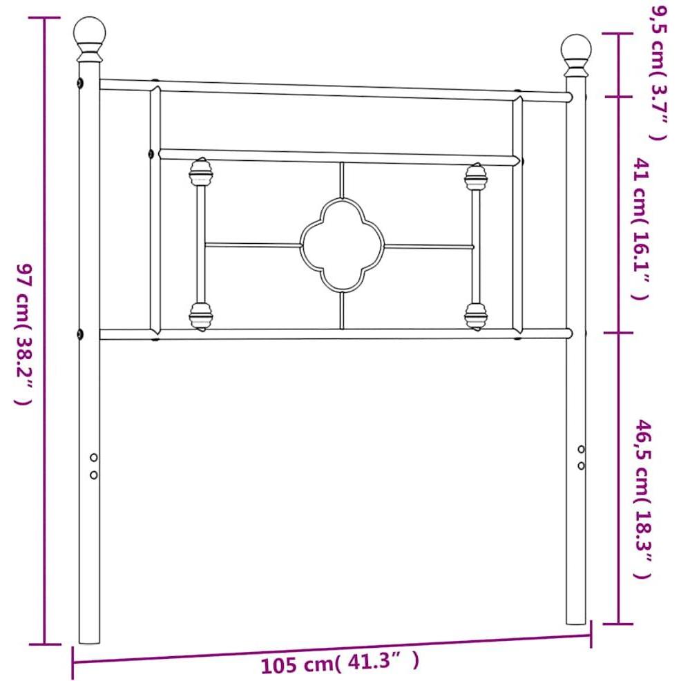 Thumbnail - VidaXL, Bett Zubehör, Jana (105 x 3 x 97 cm)