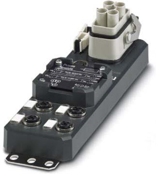 Actual product image Phoenix Contact 1411048 Sensor/actuator distributor and adapter Number of poles: 4 1 pc.