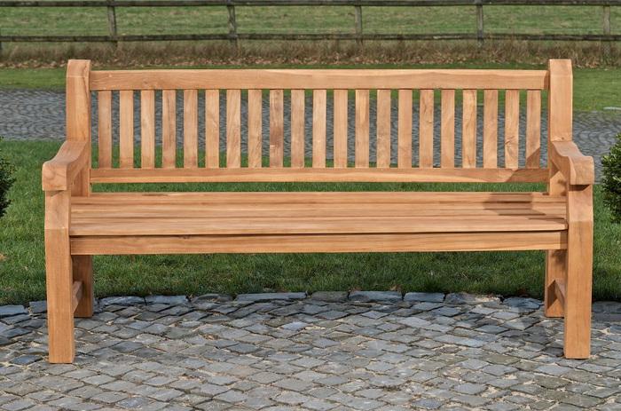 Actual product image Swisshandel24 Teak bench Jackson 120 cm, teak