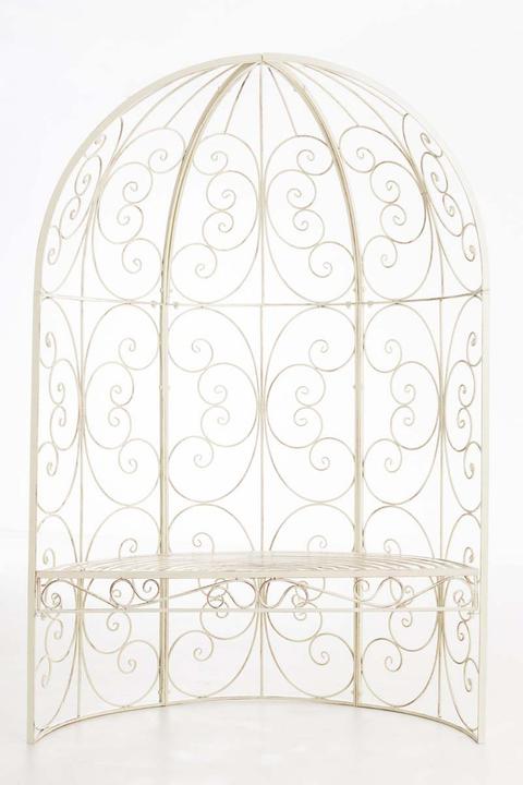 Produktbild Swisshandel24 Halbpavillon Rosie mit Sitzbank, antik-creme (58 cm, 120 cm)