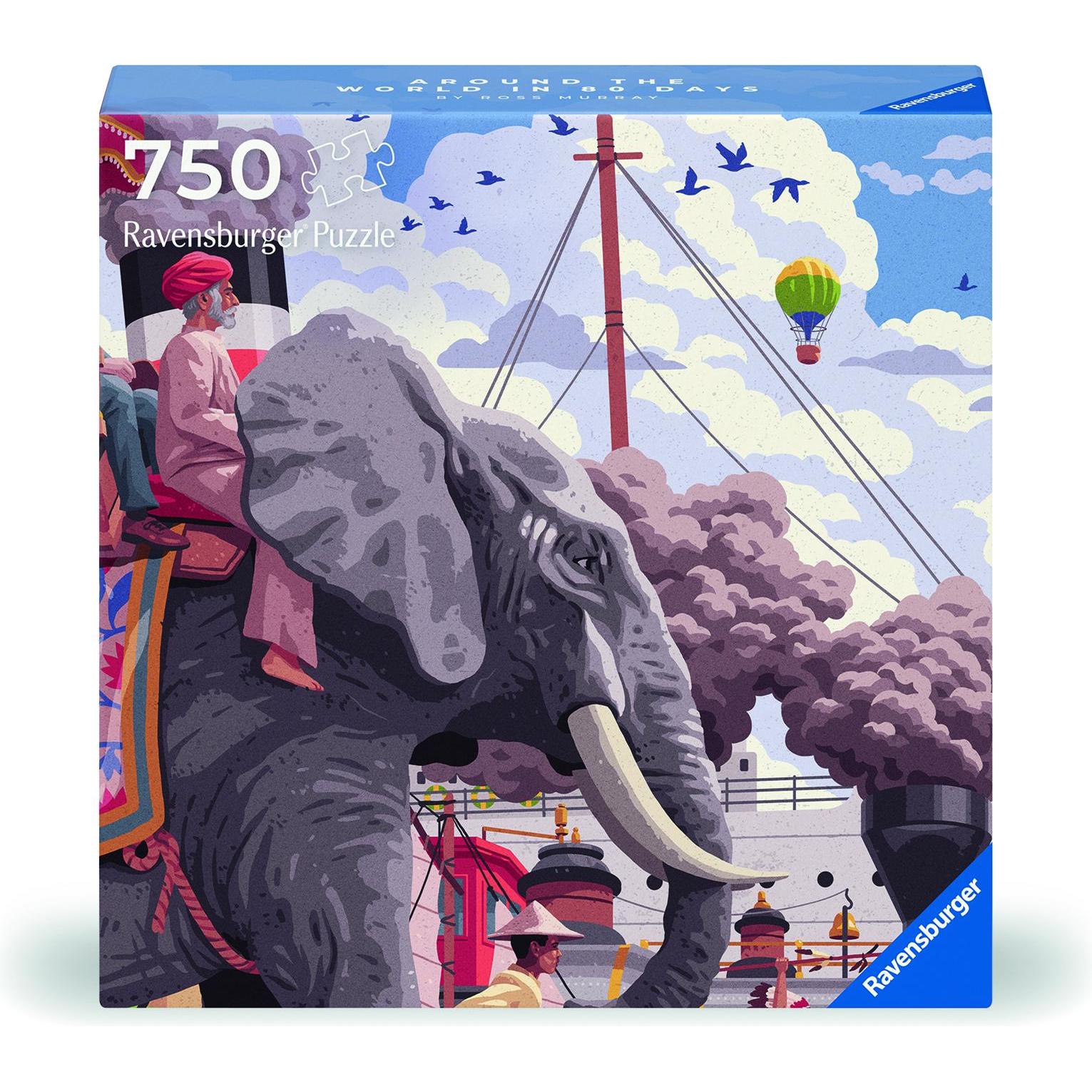 Ravensburger Puzzle 12001201 - Around the world in 80 days - Art&soul- 750 Teile Puzzle für (750 Teile)