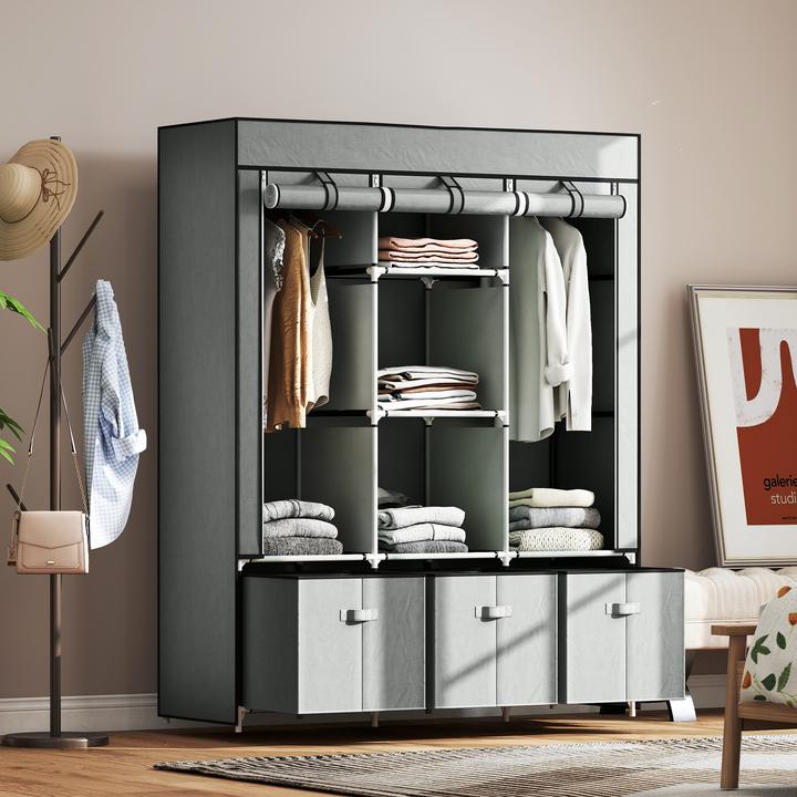 Image du produit Homcom Armoire en tissu (125 x 43 x 162,5 cm)