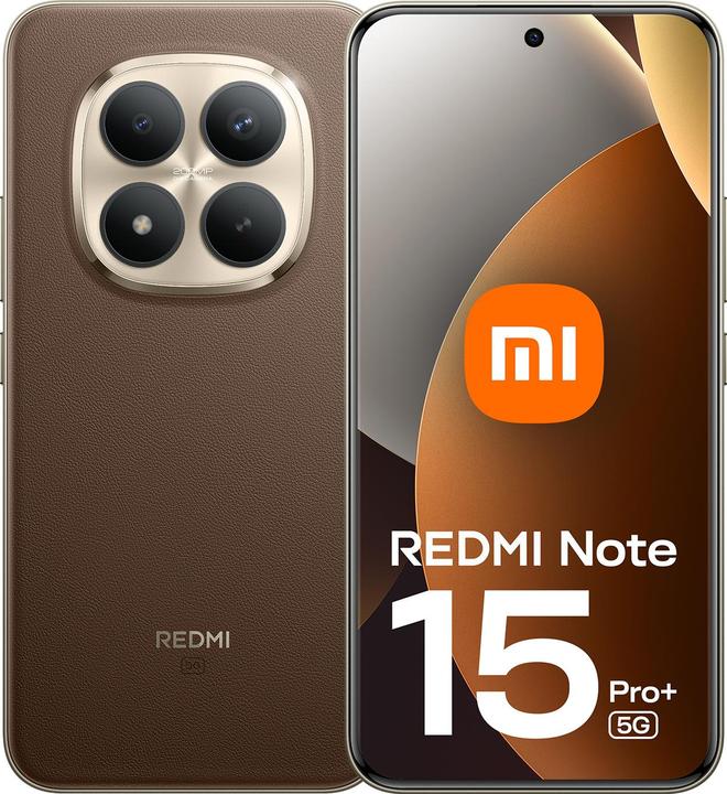 Actual product image Xiaomi Redmi Note 15 Pro+ 5G (512 GB, Mocha Brown, 6.83", Dual SIM, 5G)
