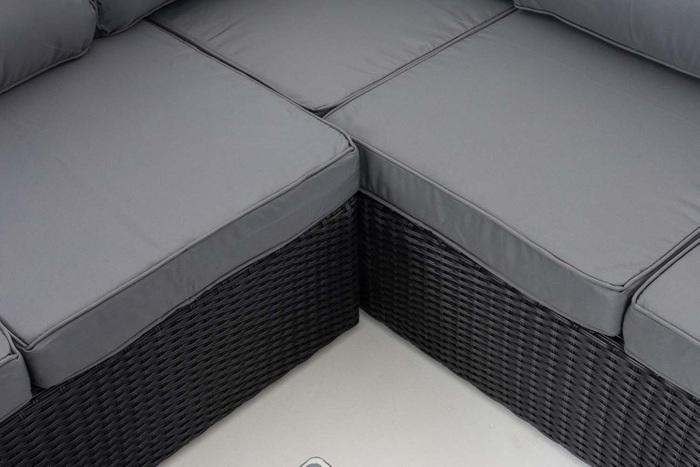 Produktbild Swisshandel24 Ecksofa-Garnitur Liberi 5mm Eisengrau schwarz