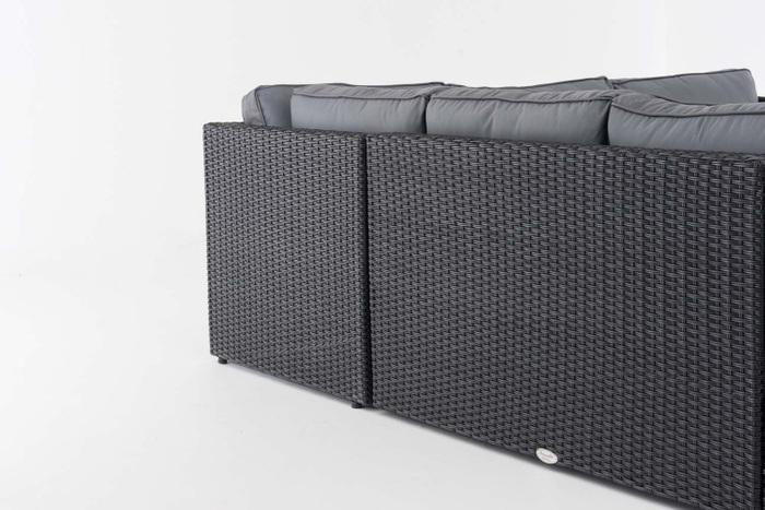Produktbild Swisshandel24 Ecksofa-Garnitur Liberi 5mm Eisengrau schwarz
