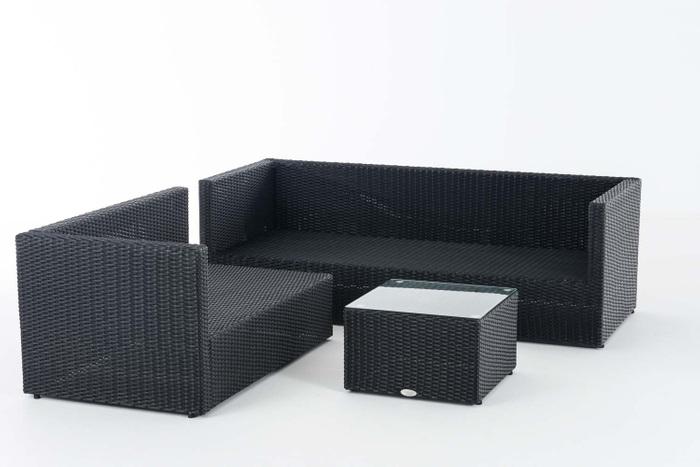 Produktbild Swisshandel24 Ecksofa-Garnitur Liberi 5mm Eisengrau schwarz