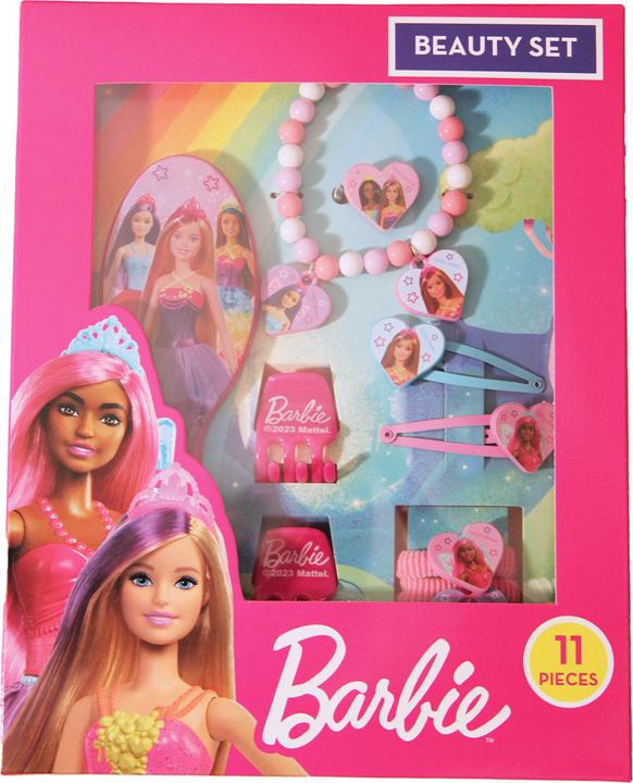 Produktbild TDL Barbie Kosmetik Set (Haarkamm, Haargummi)