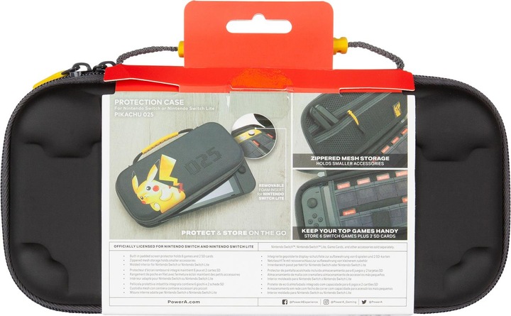 Image du produit PowerA Housse de protection Pikachu 025 (Switch Lite, Switch OLED, Switch)