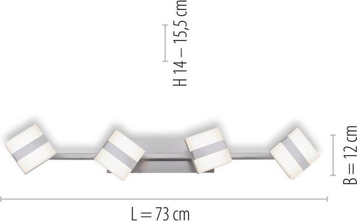 Produktbild Leuchten Direkt LED-Deckenleuchte 12084-55 stahlfarbig, 18 W, 2240 lm, CCT, RGB, Smart Home (2240 lm)