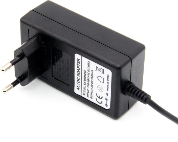 Actual product image Purecrea 5V DC 5000mA Plug-in power supply AC/DC adapter 5.5mm/2.1mm plug (Power supply)