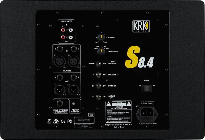 Produktbild KRK Subwoofer S8.4 8 (Subwoofer aktiv, 1 Stk.)