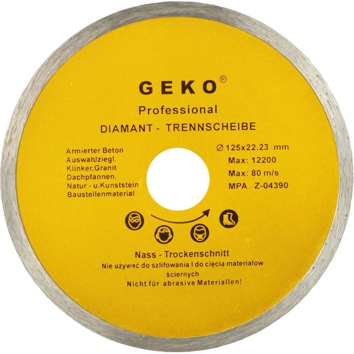 GEKO, Schleifmittel, Diamant-Trennscheibe Allround, 125x8x22,2mm