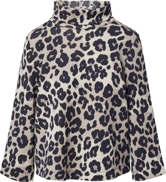 Produktbild s.Oliver Sweatshirt Scuba-Sweatshirt im Relaxed Fit mit Leo-Print (46)