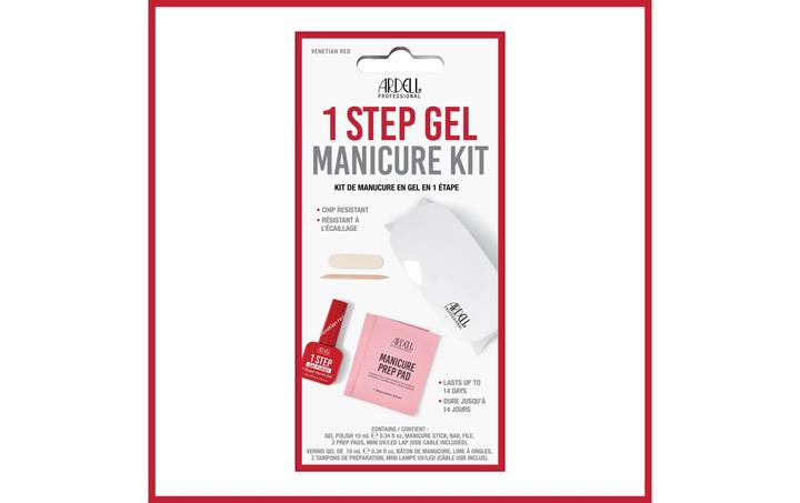Immagine prodotto Ardell 1 Step Gel Polish Starter Kit Venetian Red (Rosso veneziano, Smalto per unghie effetto gel)