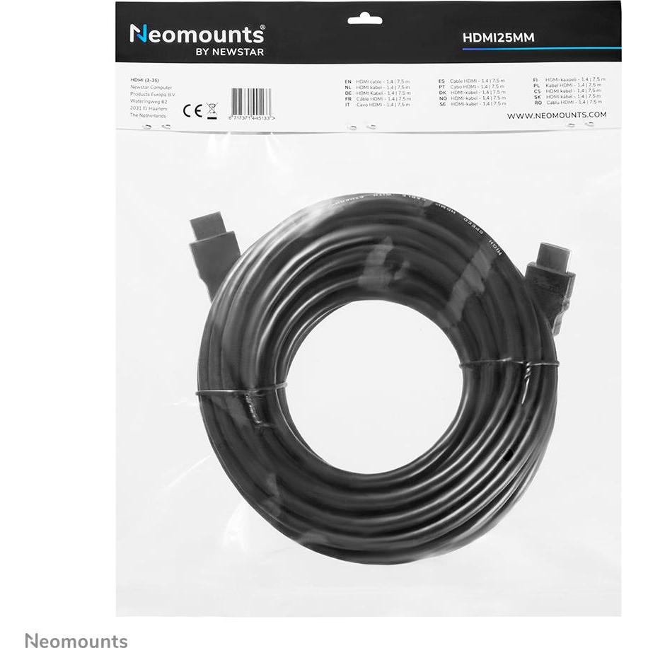 Thumbnail - Neomounts HDMI (Typ A) — HDMI (Typ A) (7.50 m, HDMI), Video Kabel