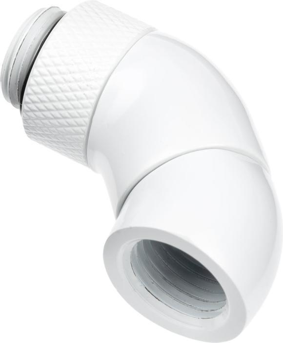 Produktbild Alphacool ANF Eiszapfen Winkeladapter Doppel-45?? drehbar G1/4 AG auf G1/4 IG - White