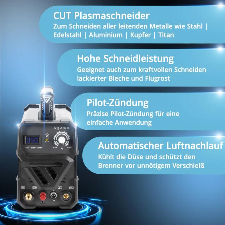 Produktbild Stahlwerk Plasmaschneider CUT 50 Pilot IGBT mit Pilotzündung Vollausstattung