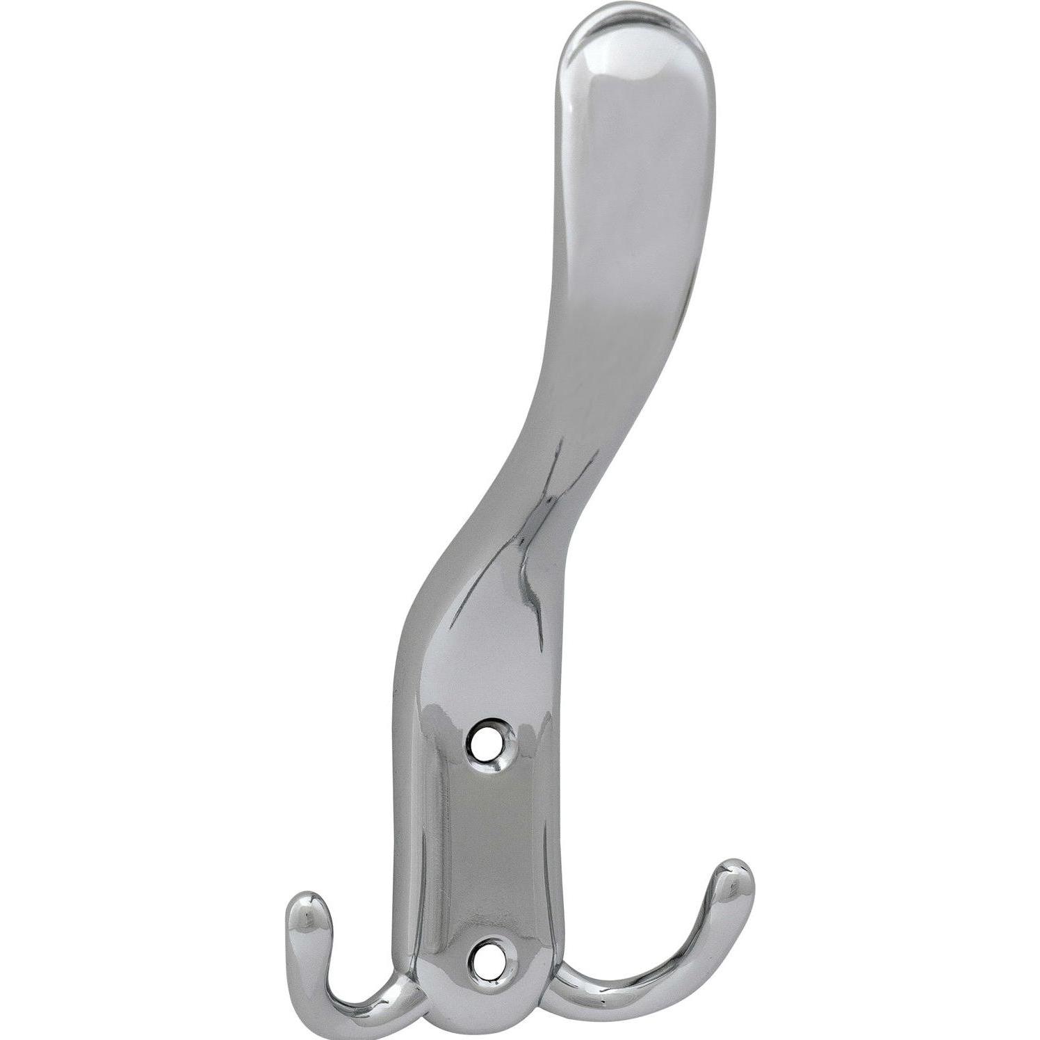 Grimme, Garderobe + Kleiderhaken, Huthaken Canelli Breite 78 mm, Höhe 160 mm, Zinkdruckguss verchromt poliert