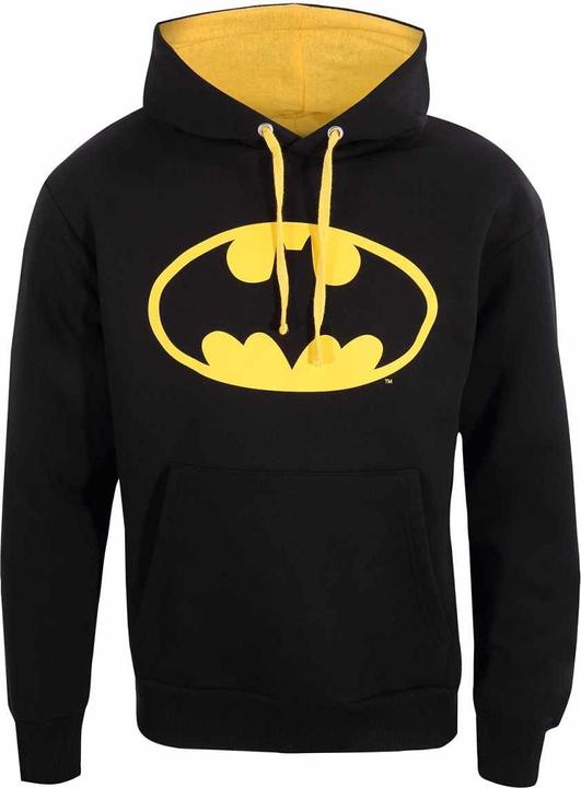 Immagine prodotto Batman Felpa con Cappuccio Contrasto Logo Adulto Unisex (S)