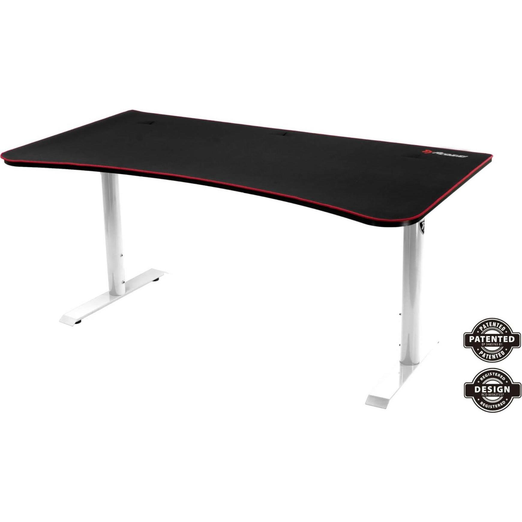 Arozzi Arena (160 x 82 cm), Gaming Tisch, Weiss, Schwarz