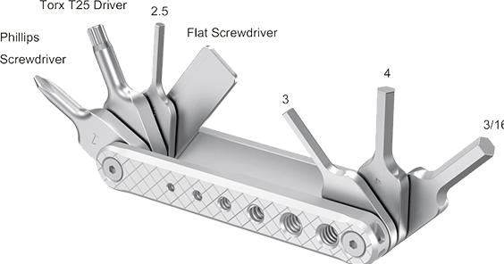 Actual product image SmallRig Folding Tool Set with Screwdrivers and Wrenches - 2213 (Various video accessories)