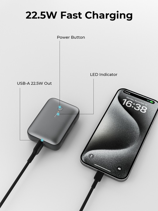 Produktbild Aukey Spark Mini (10000 mAh, 20 W, 37 Wh)