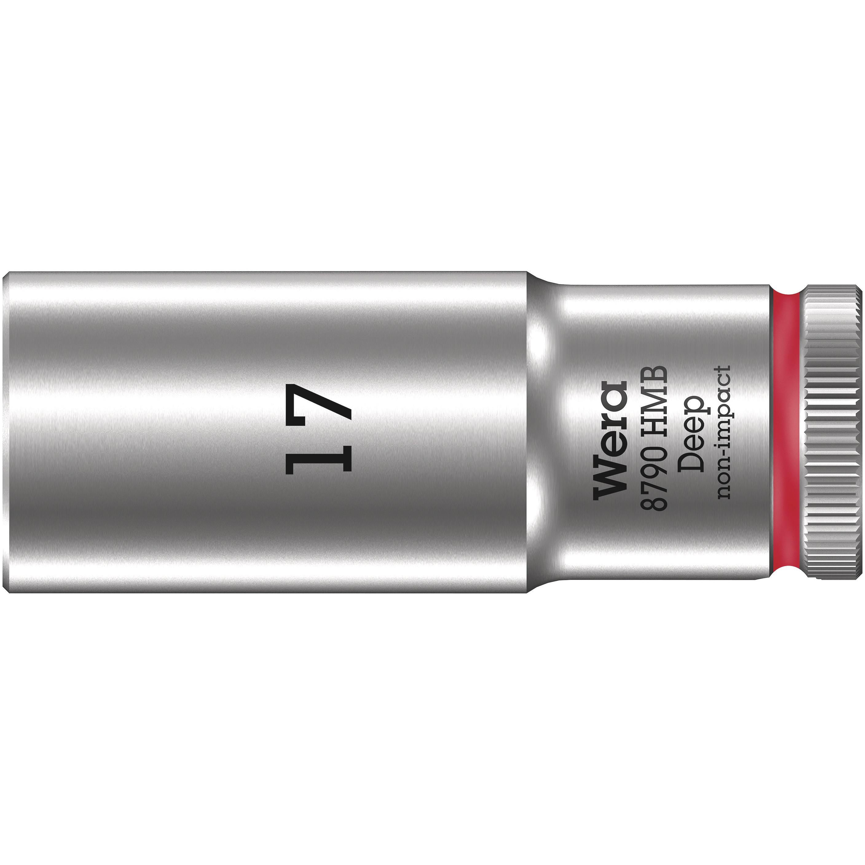 Wera, Steckschlüssel + Stecknuss, 8790 HMB Deep 17,0 (17 mm)