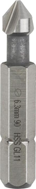 Produktbild Bosch Professional Zubehör Kegelsenker mit Sechskantschaft, 6,3, M 3, 31 mm, 1/4-Zoll (6.3 Millimeter)