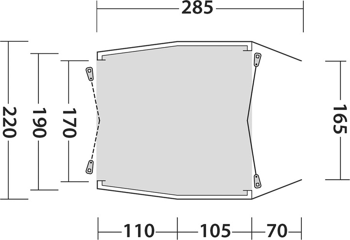 Produktbild Outwell Dunecrest S (Vorzelt, 9.20 kg, 1 Person)