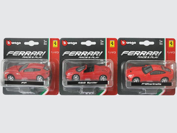 Actual product image Bburago Ferrari R&P