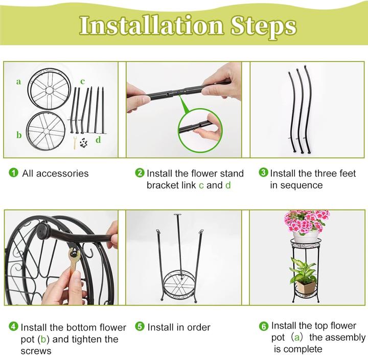 Image du produit Giyiprpi Support pour pots de fleurs