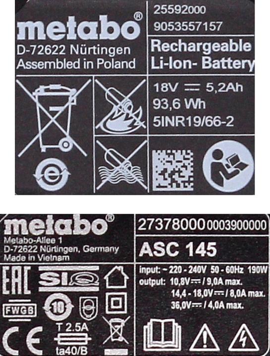 Produktbild Metabo Basic-Set 2x 5.2 Ah + ML (18 V)