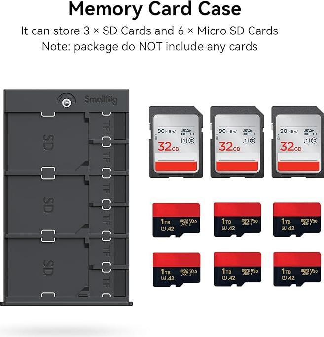 Actual product image SmallRig Memory card case (Memory card cover)