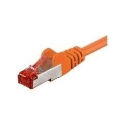 Thumbnail - Goobay CAT 6 Patchkabel, S/FTP (PiMF), Orange, 1 m (S/FTP, CAT6, 1 m), Netzwerkkabel