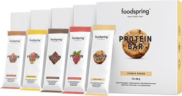 Immagine prodotto Foodspring Protein Bar (Pasta da biscotto, 12 pz., 720 g)