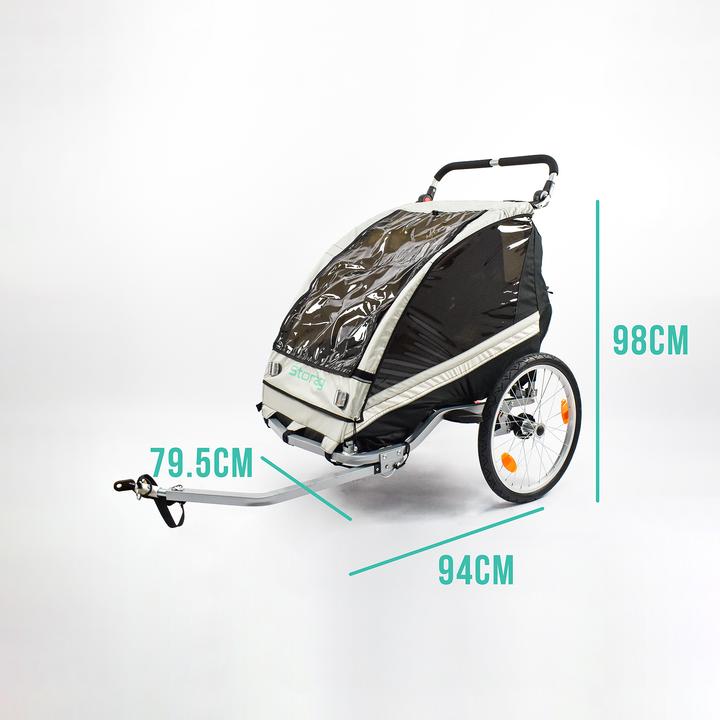 Produktbild Storag 2in1 Anhänger für 2 Kinder