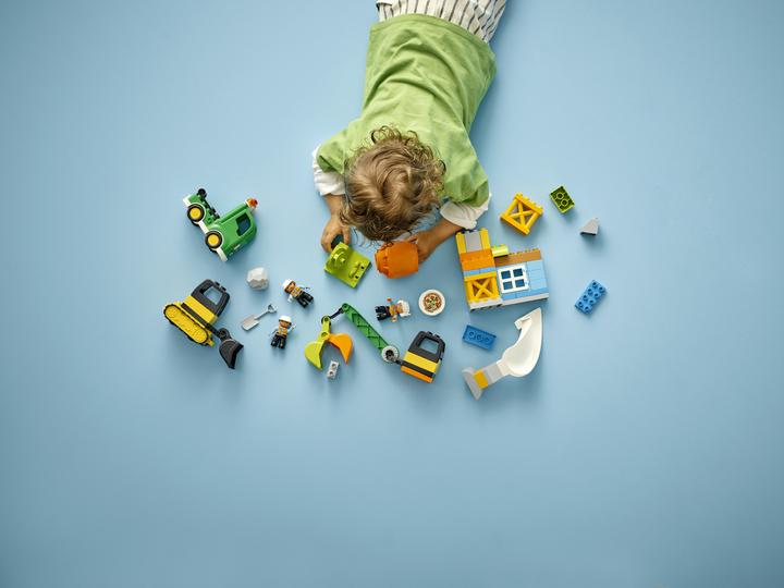 Produktbild LEGO Baustelle mit Baufahrzeugen (10990)