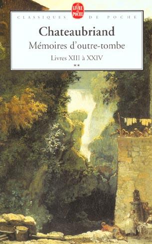 Produktbild Mémoires d'outre-tombe (Französisch, François-René De Chateaubriand, 2001)