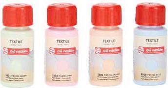 Actual product image Royal Talens Textile set Pastel | 4 x 50 ml (200 ml)