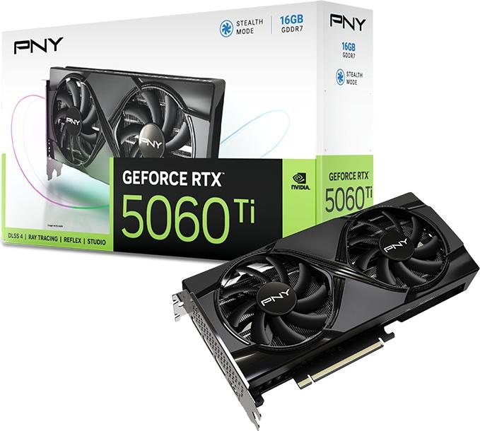 Productafbeelding PNY GeForce RTX 5060 Ti Dual Fan (16 GB)