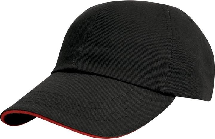 Actual product image Result Pro Style Heavy Brushed Cotton Sandwich Peak Baseball Cap (One size)