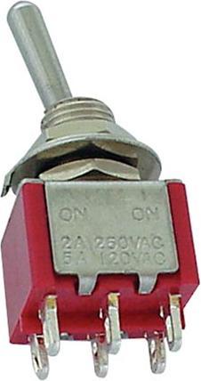 Velleman Vertical Toggle Switch Dpdt On-On Pcb Type