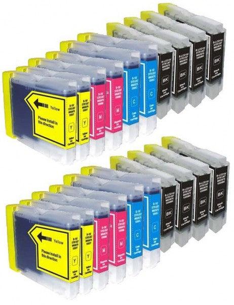 Tamburo Brother Mfc 1910 W 10 Cartucce Stampanti Compatibili Brother LC221 - Set Colori (CMYK) Per Stampanti A Getto D'inchiostro Tamburo Brother Mfc L2710dn - Foto 5