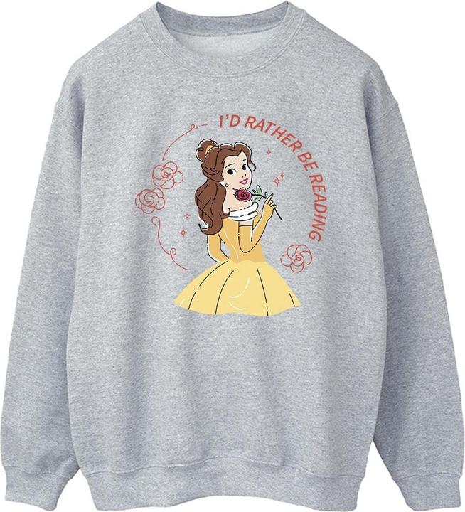 Immagine prodotto Disney Felpa in cotone da uomo Beauty And The Beast I'd Rather Be Reading (L)