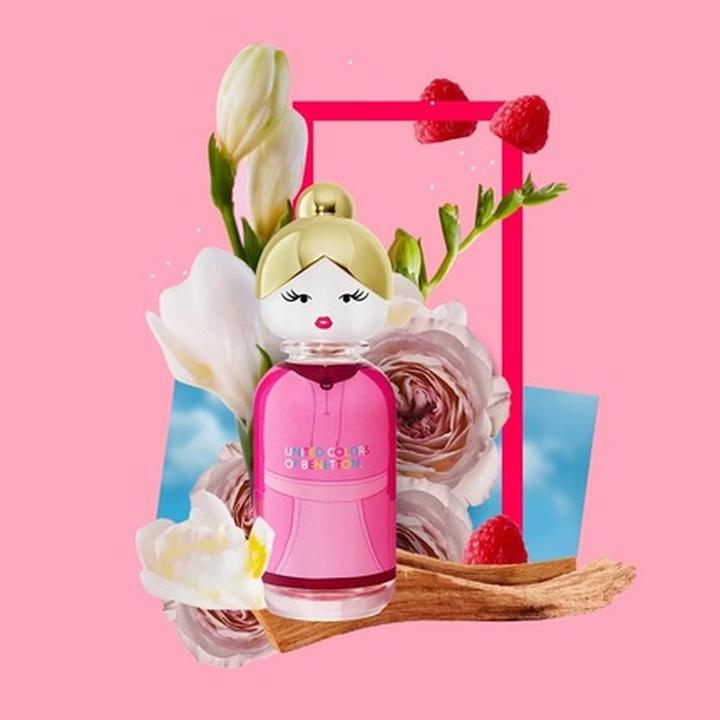 Actual product image Benetton SISTERLAND PINK RASPBERRY eau de toilette spray 80 ml (Eau de toilette, 80 ml)