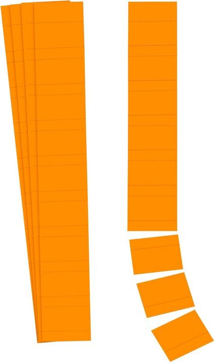 Actual product image Ultradex Insert card Planrecord 6 x 3,2 cm (W x H) 190g/m² orange 90 pcs./pack.
