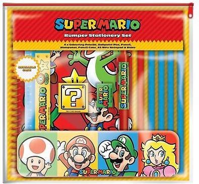 Immagine prodotto Pyramid Set di cancelleria con paraurti di Super Mario (design a blocchi di colore centrale) Set di