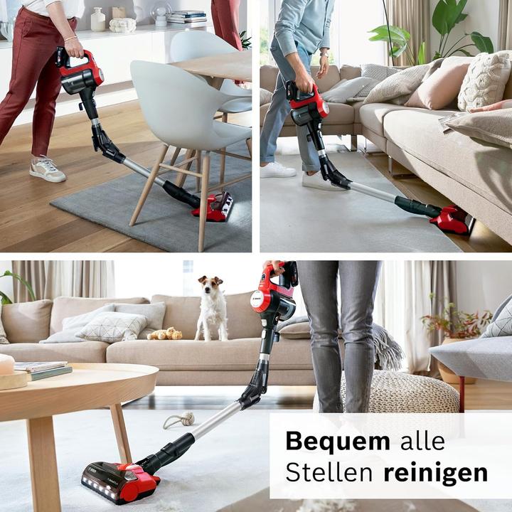 Produktbild Bosch Hausgeräte Unlimited 7 ProAnimal BKS711PET mit Knickrohr, Tornado Rot