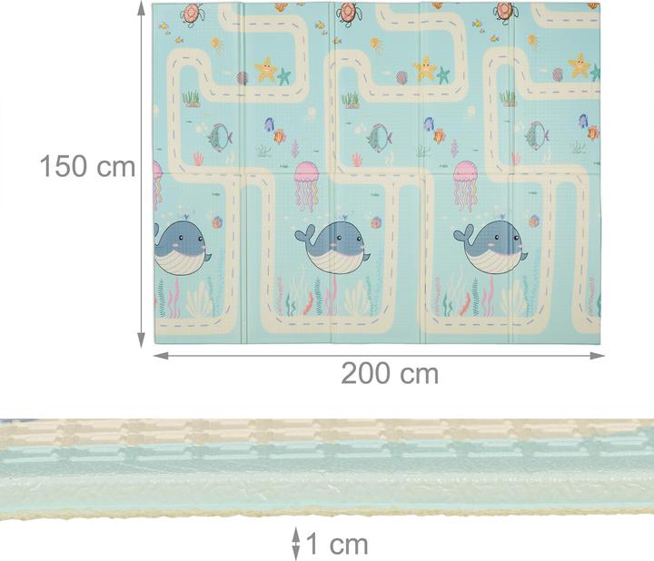 Actual product image Relaxdays Spielmatte (200 x 150 x 1 cm)